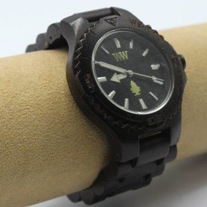 WeWOOD Black Wooden Watch Men's Casual Outdoor Ecofriendly Wristwatch Wood